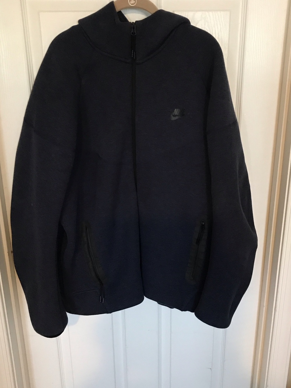 Nike Blue Hooded Full-Zip Fleece Jacket